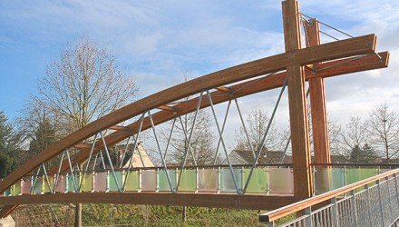 Passerelle sur le canal de l’Ourcq